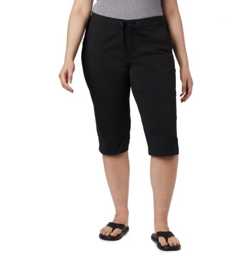 Women's Columbia Anytime Outdoor Capris Sport Pants Black | Plus Size CA-HC860